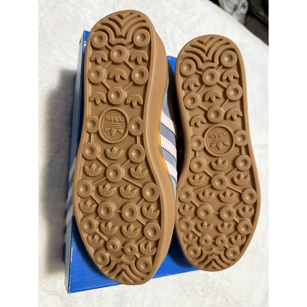 Adidas Gazelle Bold J Sneakers Sz 6.5 Youth Silver Violet Pink Gum Sole - Picture 5 of 6